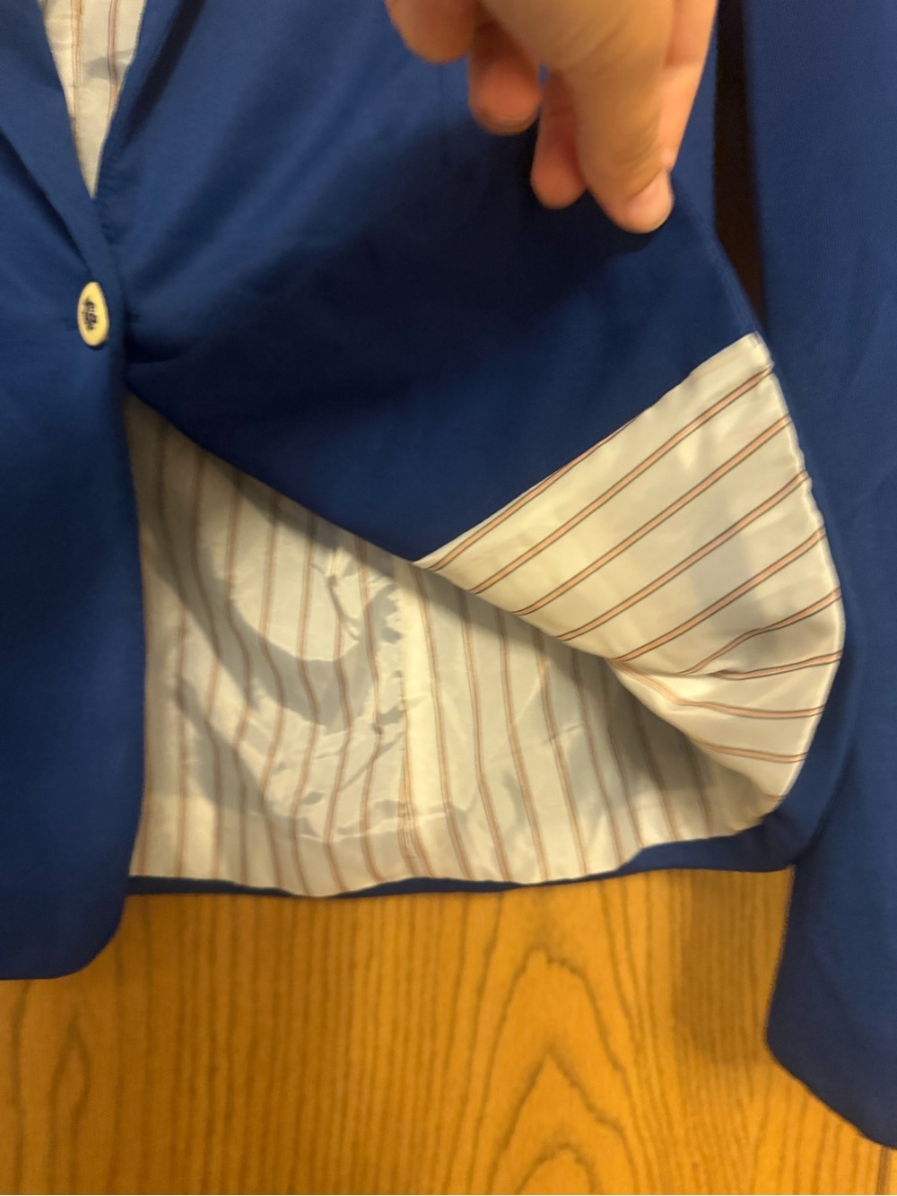 ZARA woman cobalt blue blazer size XL - Picture 5 of 6
